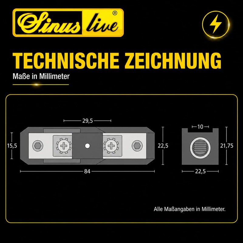 Sinuslive Fuse Holder SH-175 for M-ANL Fuse
