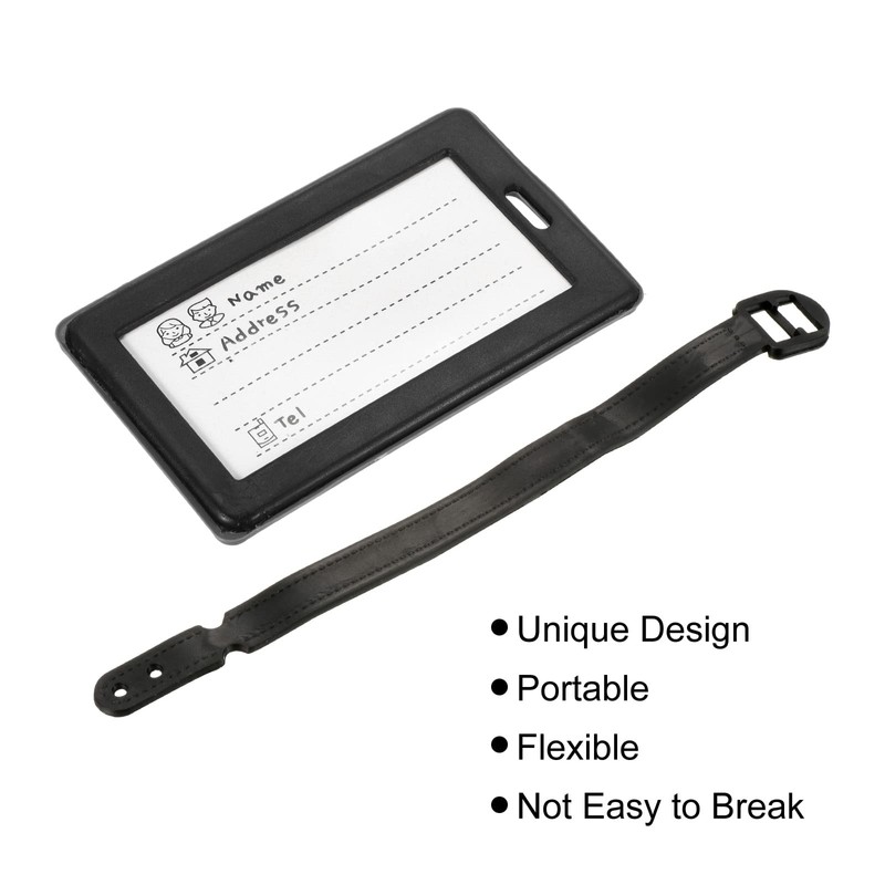 MECCANIXITY Luggage Tag, PVC Identifier Card Holder Label, Not Your