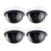 4 Pack Fake Security Camera Simulation Monitor with LED Blinking