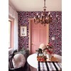 Ismoon Leopard Print Peel and Stick Wallpaper Pink Cheetah for