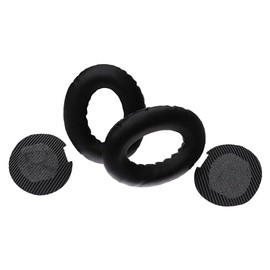 vhbw Ear Pads Replacement Pads Compatible with Bose AE2, AE2i, QC35, AE2 Wireless, QC15, QC2, QC25 Headphones Headset, Black