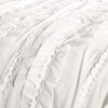 Lush Decor Belle 4 Piece Ruffled Shabby Chic White Comforter