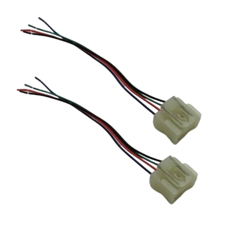 Pair of Rear Tail Light Prewired Connector Plugs For Fiat