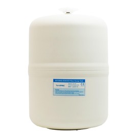 Neo-Pure TP-12P Reverse Osmosis Storage Tank Powder Coated Steel w/Tank Valve Female Elbow 1/4" FPT x 3/8" Quick-Connect (Plastic Over Stainless Steel, 3.2 Gallon)