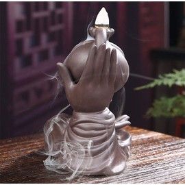 Buddha Hand Series Backflow Incense Burner Indoor Smoke Waterfall Incense Holder Creative Teapot Shaped Ceramic Incense Burner