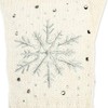 Caspar, GLV009, Women's Warm, Lined, Knitted Gloves with Embroidered Ice
