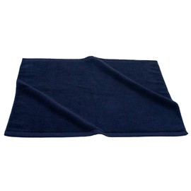 19 inch Bath Mat, Thick Absorbent and Quick Drying, Quick Drying, Foot Wiping Mat, Heavy Duty for Dryers, Large, Washroom Mat, Washable Mat, Foot Wiping, Bathroom Mat, Lavatory Mat, Navy Set of 2
