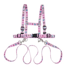 Horse Lead for Children Adjustable Pink Horse Lead, Horse Lunging Lead Harness for Boys and Girls, Horse Harness Outdoor Children's Toy for Playing Skiing Play Role Play