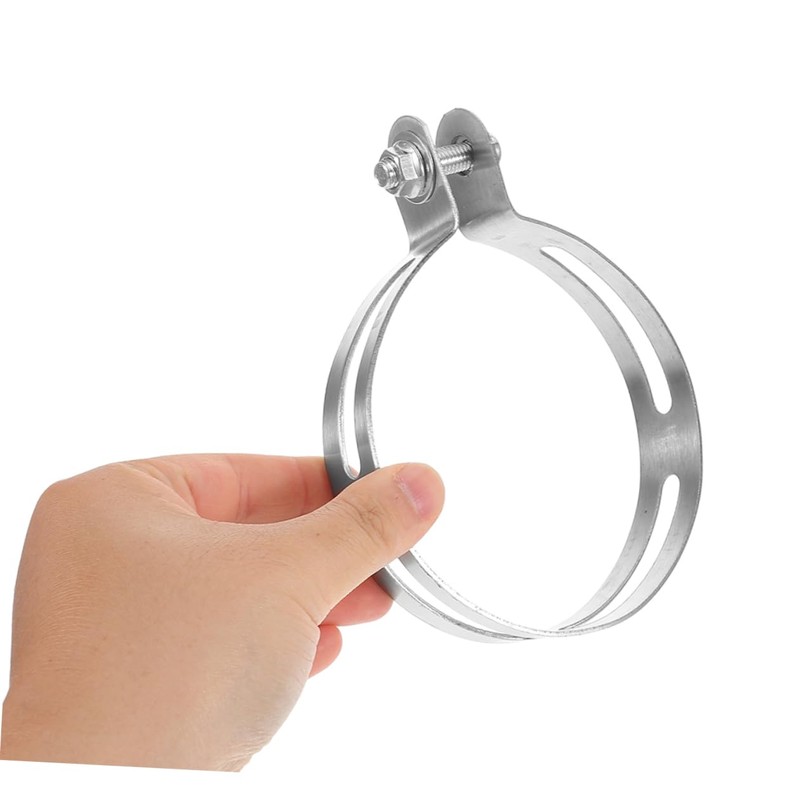 CHILDWEET Motorcycle Exhaust Bracket Clamp Stainless Steel Support for Secure