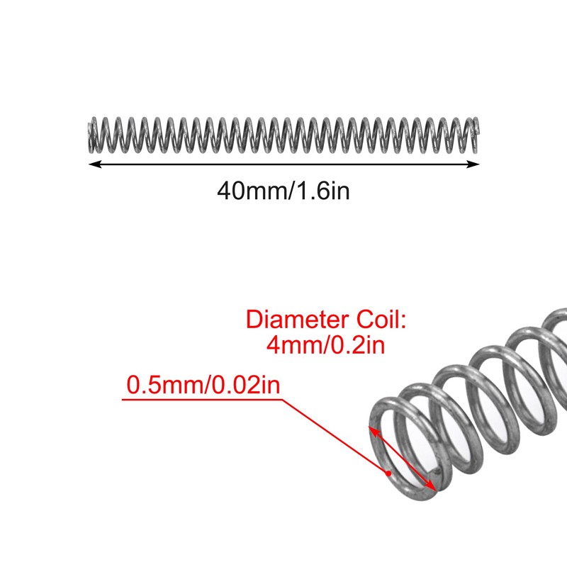 GUNGY Compression Spring Stainless Steel Spring Compression Springs 40 mm