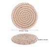 Alipis Beverage Coaster Set, Cotton Hand-Woven Coasters with Holder, Coasters