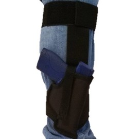 Ankle Concealed Carry Gun Holster - by Houston | Fits: Glock 26/27 / 33, S&W M&P Shield, Springfield XDS, Most Compacts 9/40 mm | Concealed and Comfortable to use (68E) (Right)