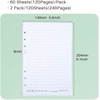 Ophayapen [2 Pack A0+A1] A5 Dot Refill Paper Compatible with