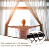 Openable Curtain Rings with Eyelets,1inch Heavy Duty Rustproof Metal Drapery