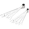 Paramount 7 Piece Metric Ratcheting Combination Wrench Set: 10mm to