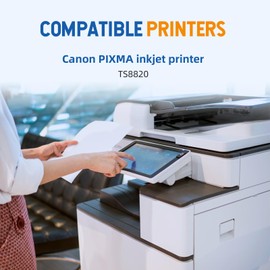 Skydo PGI-230 CLI-231 Ink Cartridge High Capacity Combo 5 Pack Compatible for Canon 230 231 230XL 231XL Ink Cartridges Replacement Canon PIXMA TS8820 8820 Inkjet Printer PGBK Black Cyan Magenta Yellow