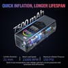 OCHYIT 7500mAh Tire Inflator Portable Air Compressor 150PSI Tire Air