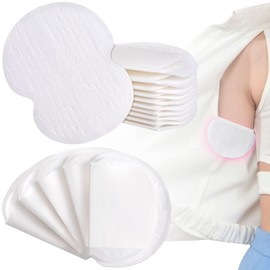 Mxxipp 20pcs Armpit Sweat Absorber Pads for Women Men, Self-Adhesive Soft Underarm Sweat Patch Coushion, Disposable Arm Pit Pads Dress Shields Blocker- White