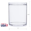 STORi Bella Tall Scrunchie Holder | Stackable Clear Plastic Container
