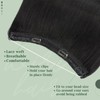 S-noilite Invisible Hair Extensions Human Hair Jet Black Wire Extensions