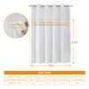 eachope 2 Pack Fabric Snap-in Shower Curtain Liner Replacement,Compatible with