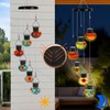 ‌Solar-Powered Hummingbird Feeder with Wind Chime Elegance – 6 Leak-Proof