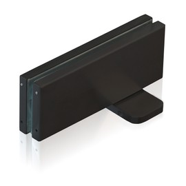 NHN Model: PDC100 (Non Hold Open Type) Matte Black - Hydraulic Self Closing Pivot Door Closer for Glass Door (Patch Fitting), No Digging on Floor (Non Hold Open/DW 30–39inch, Matte Black)