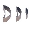 3PCS Cutting Die Set Alloy Steel Curved Moon Shape Hollow