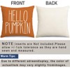 RABUSOFA Fall Hello Pumpkin Throw Pillow Covers 18x18 Inch Set