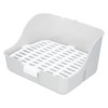 Small Animals Pet Cage Litter Box Toilet Tray Pan ABS