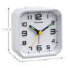 PEAKEEP 3D Numbers No Tick-Tock Analog Alarm Clock with Classic