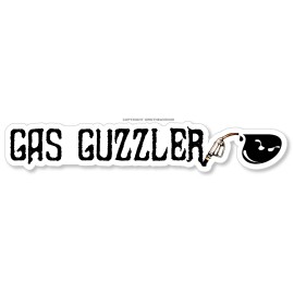 OwnTheAvenue Gas Guzzler Model2 Off Road Lifted Truck 4x4 Humor Funny Joke Vinyl Sticker 6"