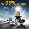 AUXBEAM Combo Pack LED Headlight Fog Light Bulb for Ram