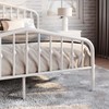 SHA CERLIN Full Size Metal Platform Bed Frame with Victorian