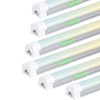 Zi-ZOHNSON 6 Pack 6CCT Tunable 4FT led Shop Lights for