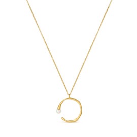 JOI D'ART ECLAT GOLD NECKLACE | Designed by Joidart | Eclat Collection | 24K Gold Plated Metal | Murano Glass, White Gold, Pearl