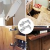 4 Pairs 170 Degree Cabinet Door Hinge, Concealed Hydraulic Adjustable