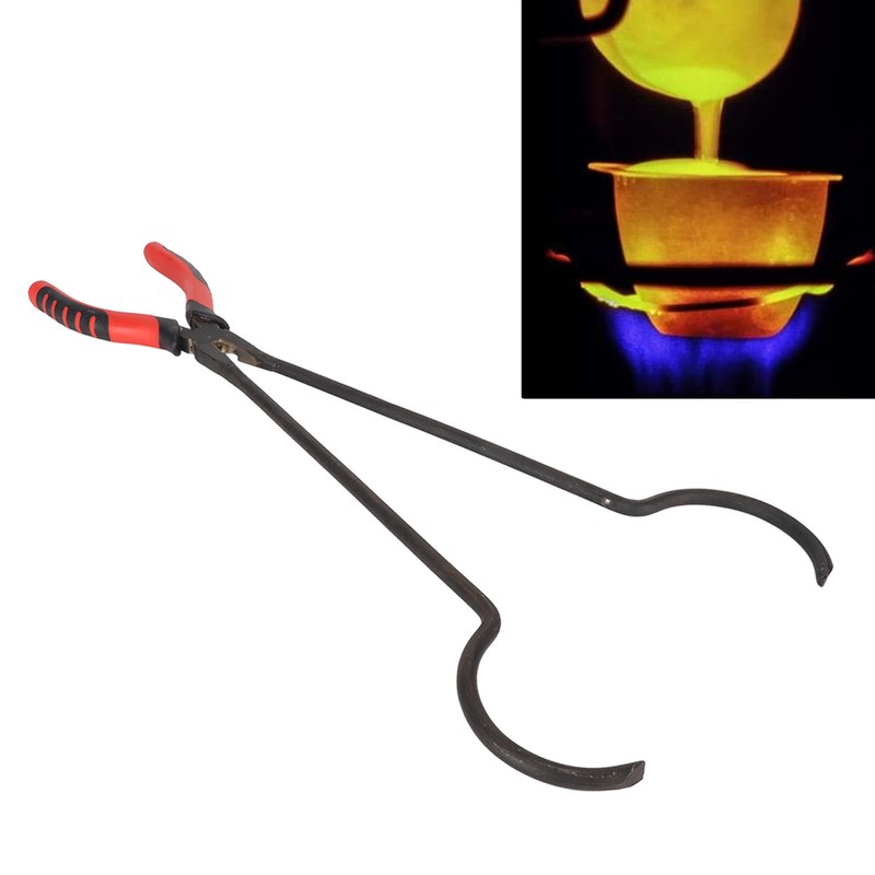 Crucible Tong Alloy Steel 2.6 Inch Diameter Crucible Holder Clamp