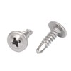 sourcingmap® M4.2 x 16mm Metal Phillips Round Head Self Drilling
