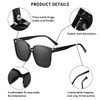 Dollger Polarized Sunglasses for Women Men Oversized Square Women Trendy