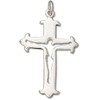 Sterling Silver 18" Mens Unisex 1.5mm Box Chain Jesus Cutout