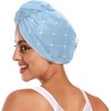 Toalla de microfibra para el cabello con botones absorbentes y