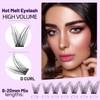 Bodermincer 84 Cluster D Curl Natural Style Eyelashes Professional Makeup