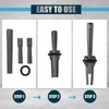 FLKQC 6pcs Rock Splitting Wedges and 1pcs Rotary Hammer Drill