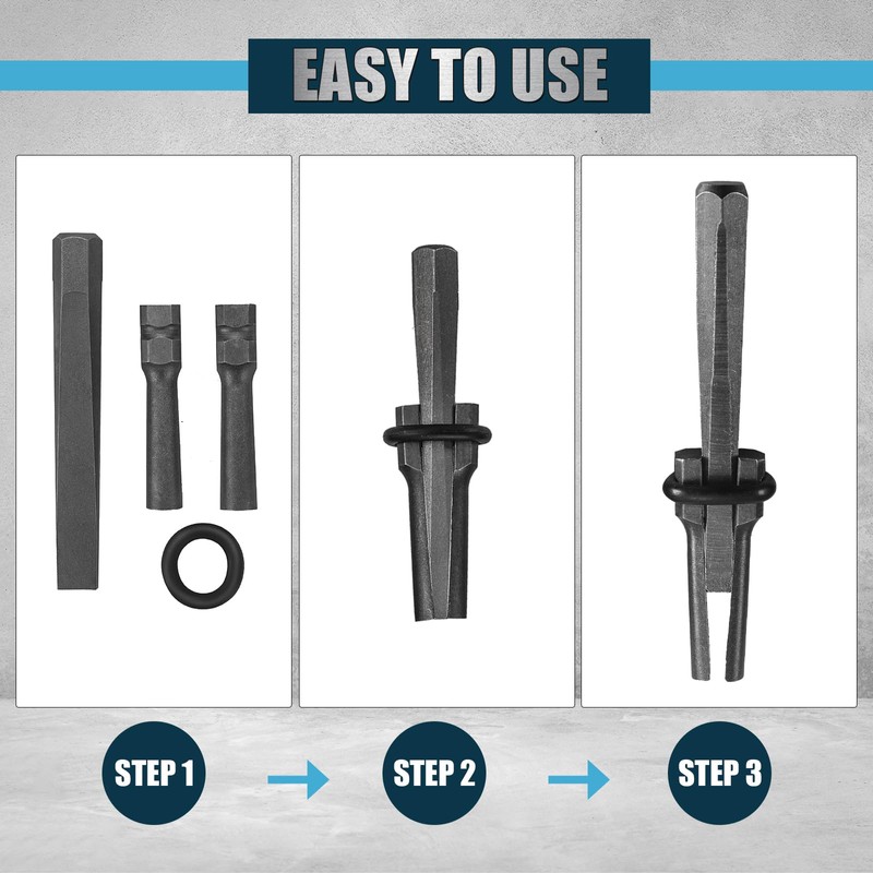 FLKQC 6pcs Rock Splitting Wedges and 1pcs Rotary Hammer Drill