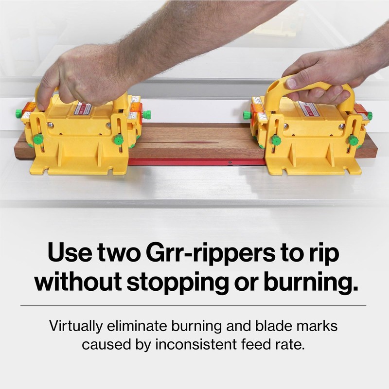 MICROJIG GRR-RIPPER Pro 3D Pushblock for Safety, Precision and Control,
