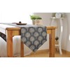 CosyAurora Linen Table Runner Mulberry Trees Navy Blue, Seasonal Kitchen