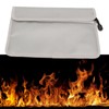Fireproof Document Bag High Temperature Resistant File Safe Pouch with
