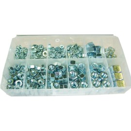 L.H. Dottie 339 Hex Nut Kit, 339-Pieces, 6-32 TPI to 5/8-Inch, Zinc Plated
