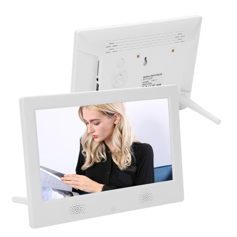 10in HD Digital Photo Frame 1024x600 Resolution Support MP3/MP4/Image Playback